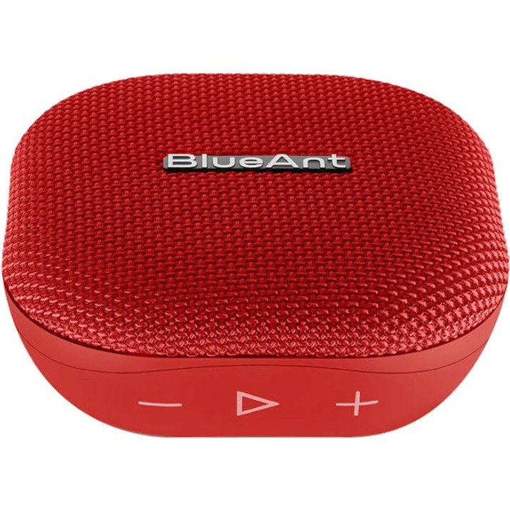 BlueAnt Portable Bluetooth Speaker System - 6 W RMS - Siri, Google Assistant Supported - Red