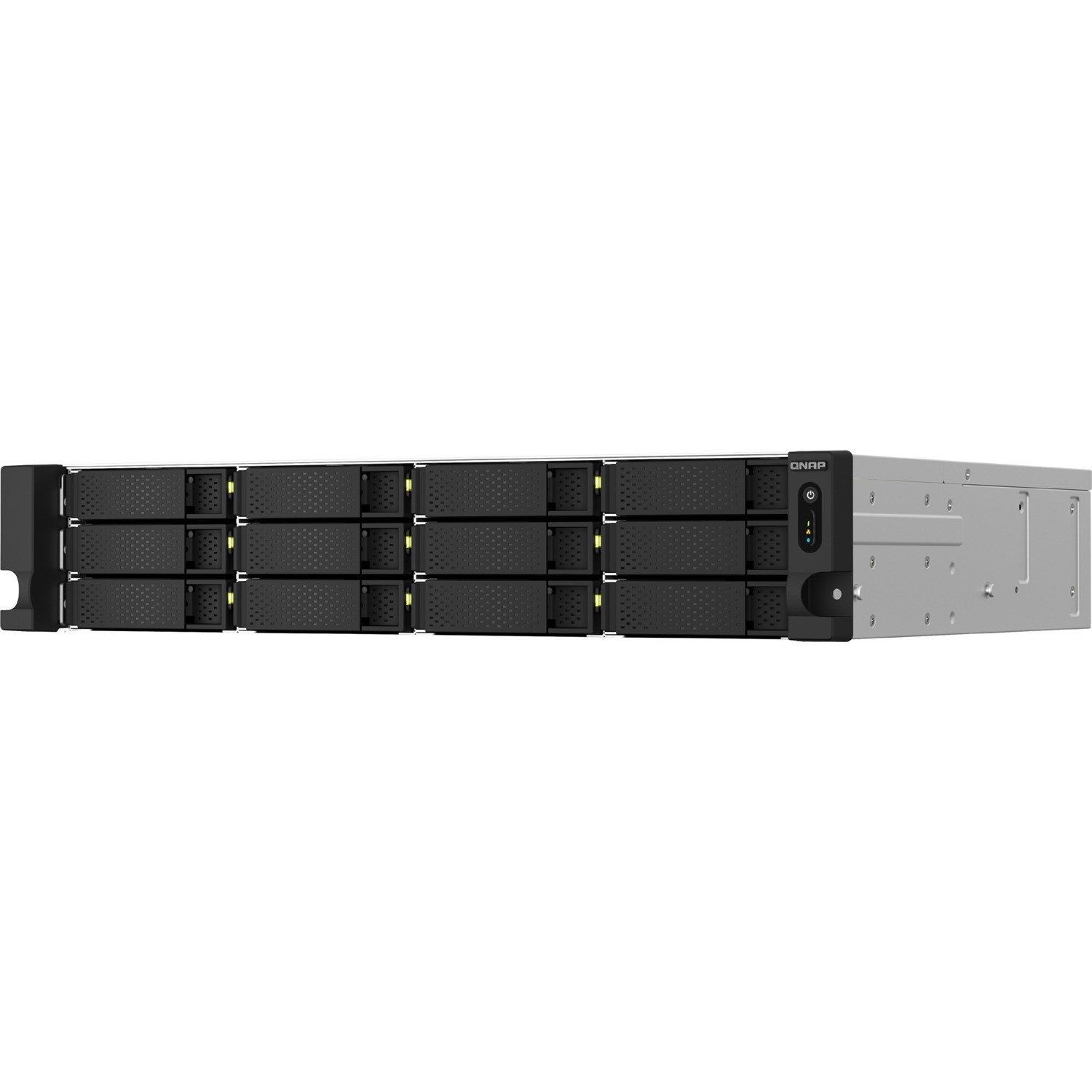 QNAP TS-1264U-RP-8G 12 x Total Bays SAN/NAS Storage System - 4 GB Flash Memory Capacity - Intel Celeron N5095 Quad-core (4 Core) 2 GHz - 8 GB RAM - 2U Rack-mountable