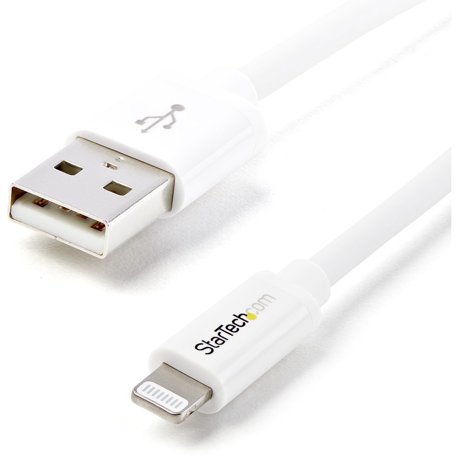 StarTech.com 2m (6ft) Long White AppleÃ‚&reg; 8-pin Lightning Connector to USB Cable for iPhone / iPod / iPad