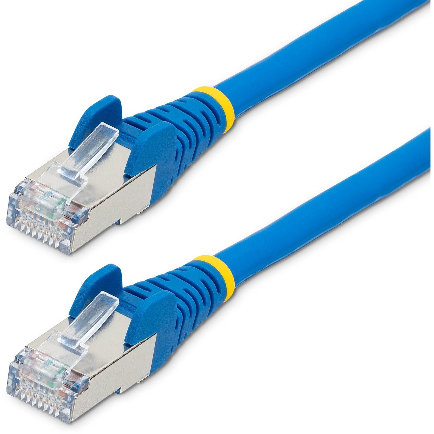 StarTech.com 7m CAT6a Ethernet Cable, Blue Low Smoke Zero Halogen (LSZH) 10 GbE 100W PoE S/FTP Snagless RJ-45 Network Patch Cord