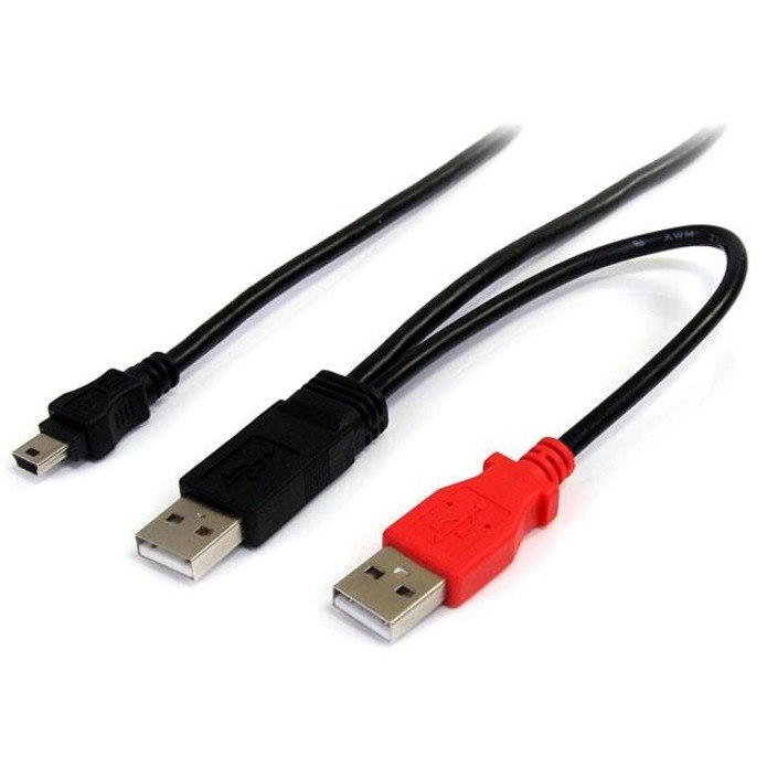 StarTech.com 6ft USB Y Cable for External Hard Drive