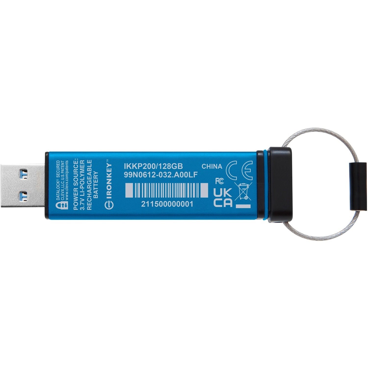 Kingston Keypad 200 128GB USB 3.2 (Gen 1) Type A Flash Drive