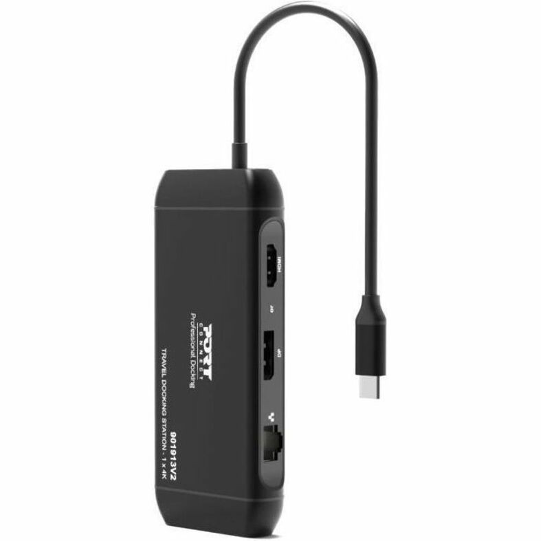 Port Connect 8 Port(s) USB Type C Docking Station for Desktop PC, Smartphone, Notebook, Workstation - Charging Capability - Desktop