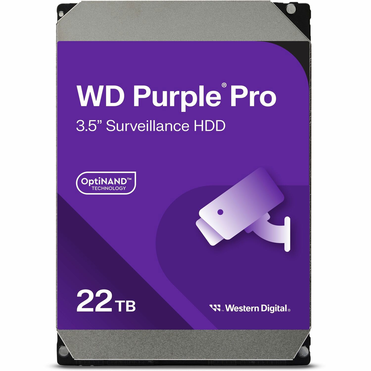 WD Purple Pro Festplatte - 3,5" Intern - 22 TB - SATA (SATA/600) - Conventional Magnetic Recording (CMR) Method