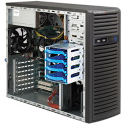 Supermicro SuperServer 5037C-T Server Barebone System - Mid-tower - Socket H2 LGA-1155 - 1 x Processor Support