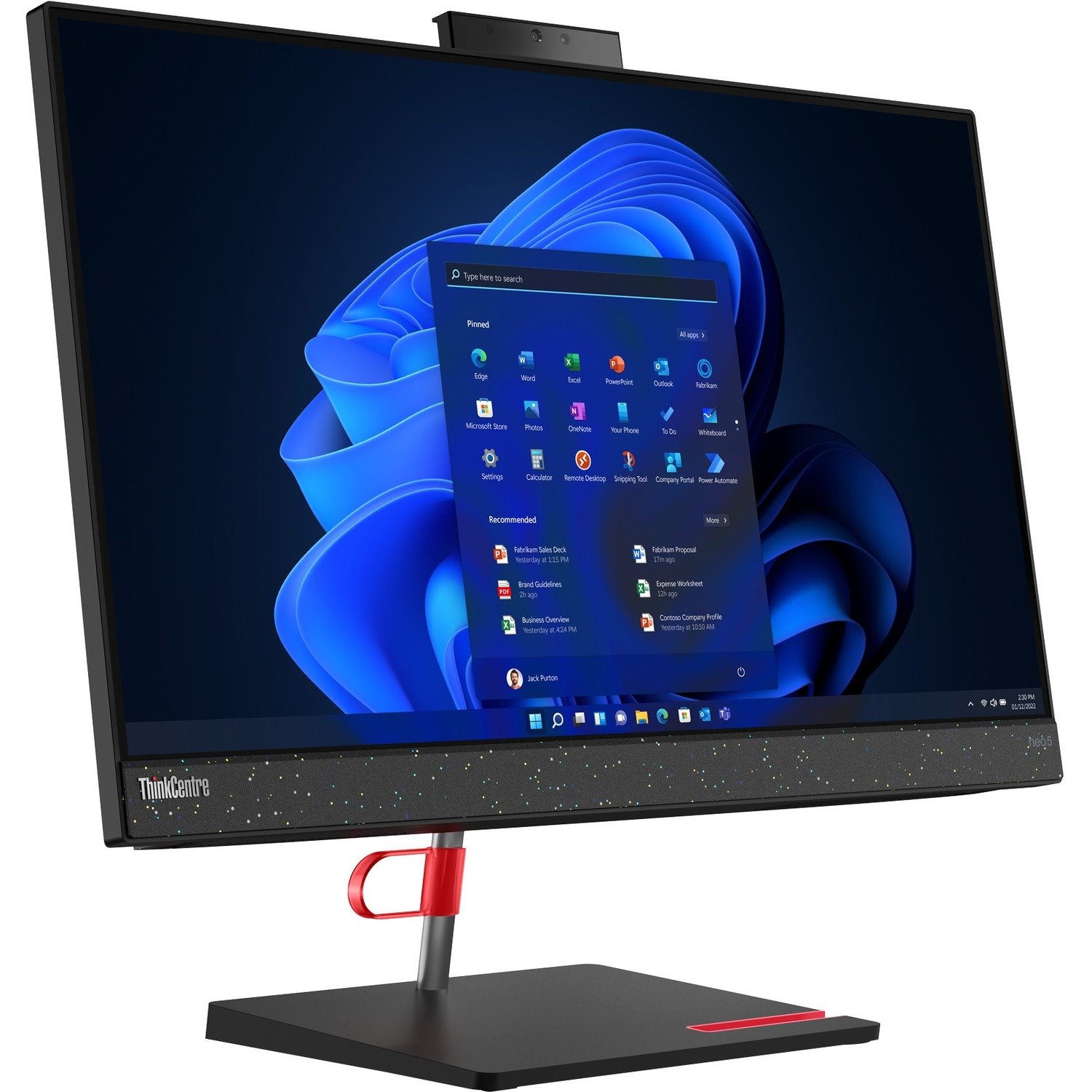 Lenovo ThinkCentre neo 50a 24 12B60002AU All-in-One Computer - Intel Core i7 12th Gen i7-12700H - 16 GB - 512 GB SSD - 23.8" Full HD - Desktop - Raven Black