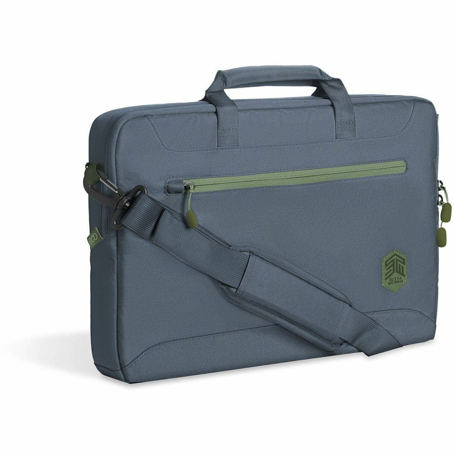 STM Goods Eco Carrying Case (Briefcase) for 38.1 cm (15") to 40.6 cm (16") Notebook - Blue