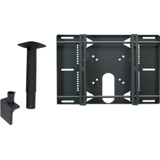 ViewZ VZ-CMK03 Ceiling Mount for Flat Panel Display, Projector - Black