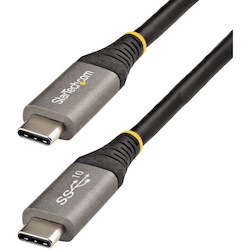 StarTech.com 3ft 1m USB C Cable 10Gbps, USB-IF Certified USB-C Cable, USB 3.1 Type-C Cable, 5A/100W PD, DP Alt Mode, USB C Cord