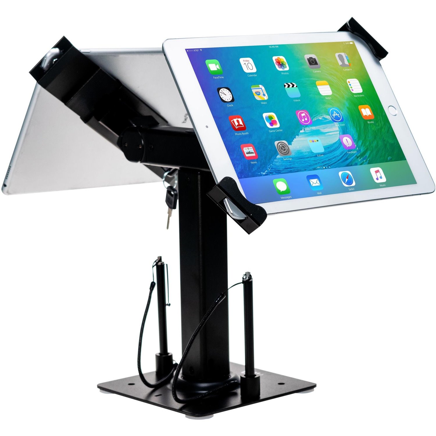 CTA Digital Security Kiosk Dual Stand for 7-14 Inch Tablets