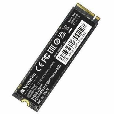 Verbatim Vi3000 PCIe NVMe M.2 SSD 512GB M.2 2280