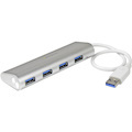 StarTech.com 4-Port USB Hub, USB A to 4x USB-A Ports, USB 5Gbps, Bus-Powered, Portable Laptop USB 3.0 Hub