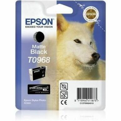 Epson UltraChrome K3 T0968 Original Inkjet Ink Cartridge - Single Pack - Matte Black - 1 Pack