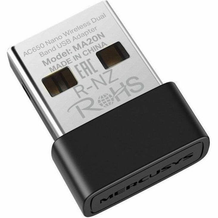 Mercusys MA20N IEEE 802.11 a/b/g/n/ac Dual Band Wi-Fi Adapter for Computer