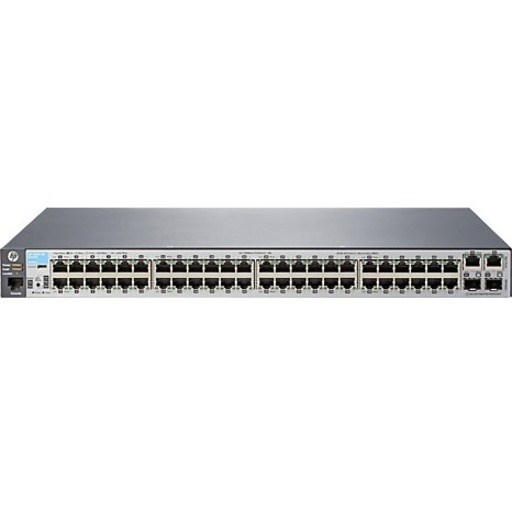 HPE 2530 2530-48 48 Ports Manageable Ethernet Switch - Fast Ethernet, Gigabit Ethernet - 10/100Base-T, 10/100/1000Base-TX, 1000Base-X - Refurbished
