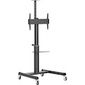 Eaton Tripp Lite Series Safe-IT Heavy-Duty Rolling Cart for 37" to 70" Displays, UL Certified, Antimicrobial Protection