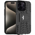Strike Rugged Case for Apple iPhone 15 Pro Max Smartphone - Rubberized Design Texture - Black