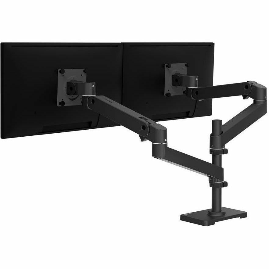 Ergotron Desk Mount for Monitor, LCD Display - Black
