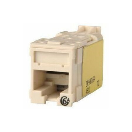 Ortronics Clarity High Density Jack (HDJ) CAT6A, T568A/B, Fog White