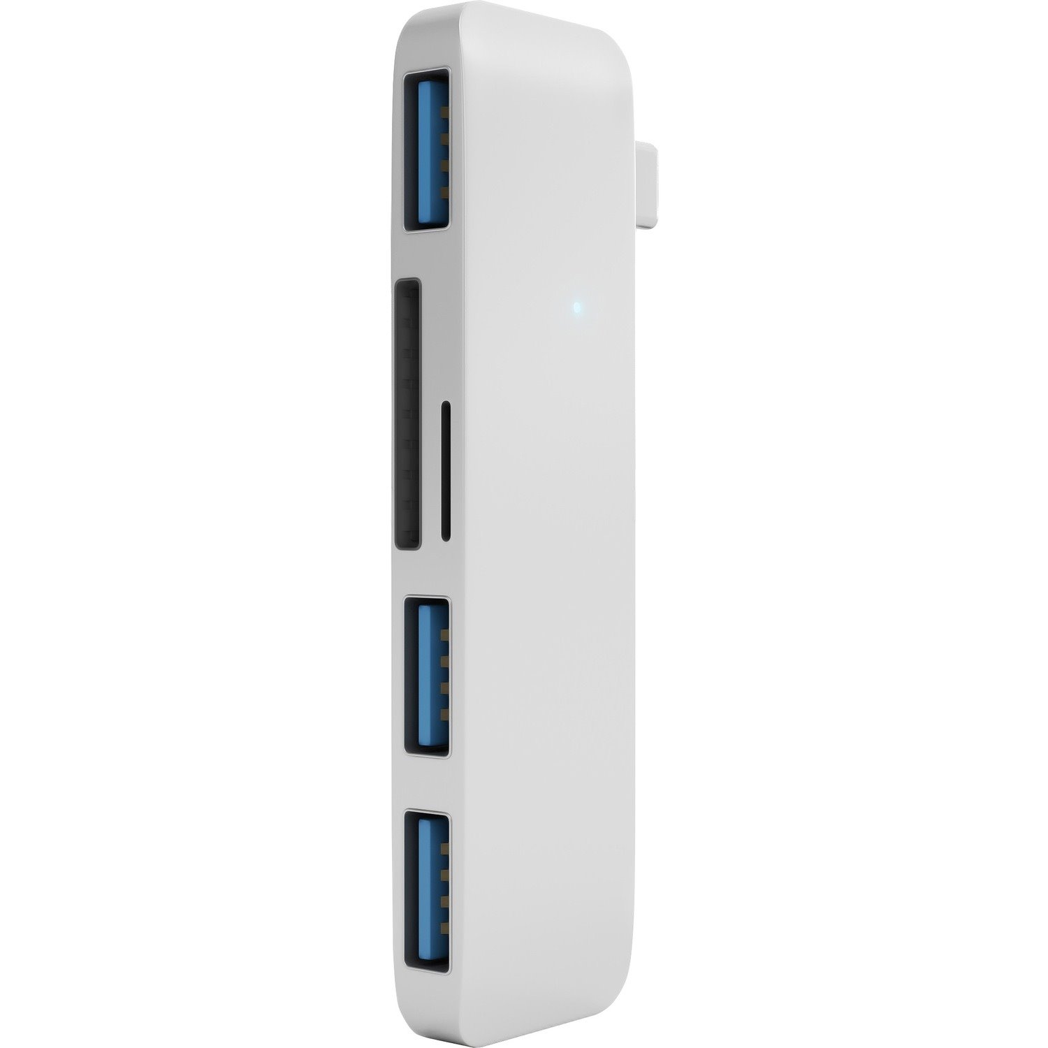 Satechi USB Hub/FlashCard Reader - USB Type C - External - Silver