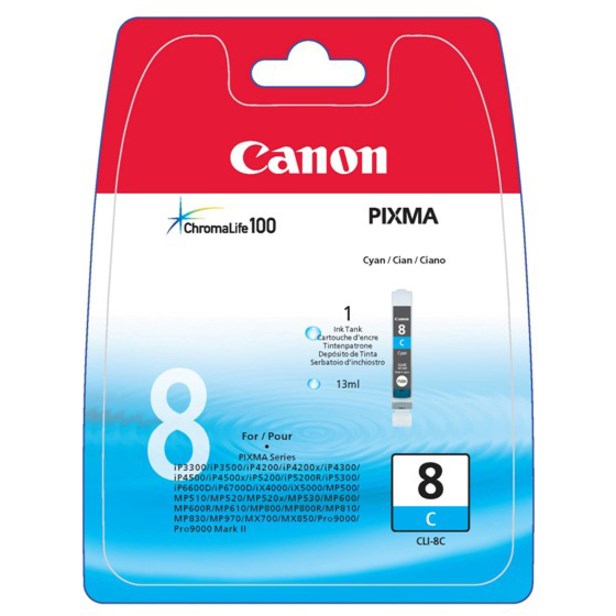 Canon CLI-8C Original Inkjet Ink Cartridge - Cyan - 1 Pack