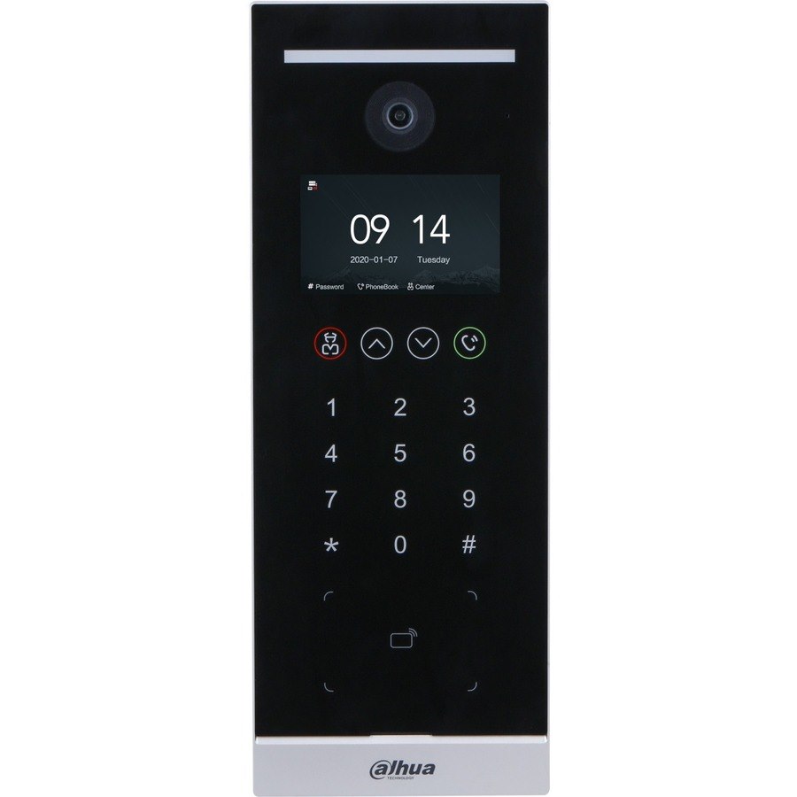 Dahua Ip Apt O/Door Stn,Sliver,2Mp,4.3"Ips,Touch,Call/Card/Password Unlock,Flush/Surface,3