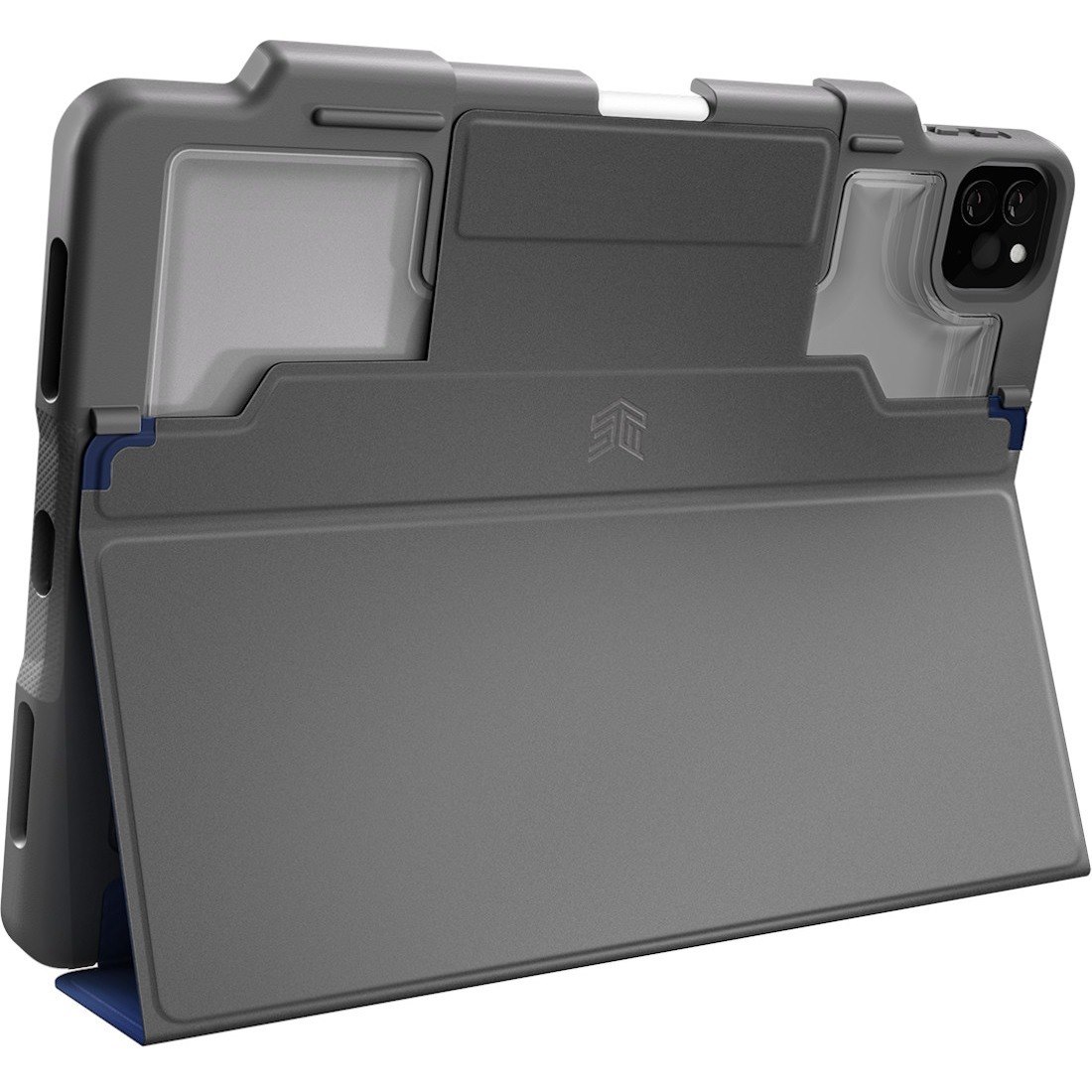 STM Goods Dux Plus Carrying Case for 12.9" Apple iPad Pro, iPad Pro (4th Generation) Tablet - Transparent, Midnight Blue