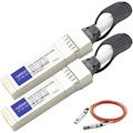 AddOn Cisco® SFP-10G-AOC15M to HP® 455883-B21 Compatible TAA Compliant 10GBase-AOC SFP+ to SFP+ Direct Attach Cable (850nm, MMF, 15m)