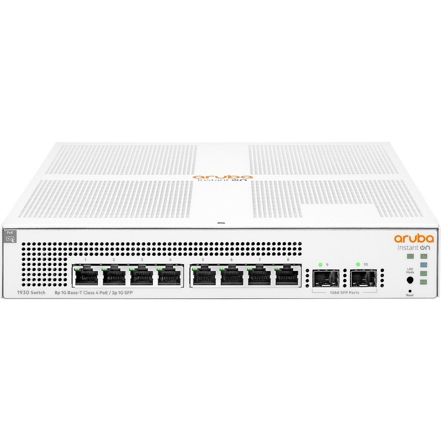 HPE Instant On 1930 8 Ports Manageable Ethernet Switch - Gigabit Ethernet - 10/100/1000Base-T, 1000Base-X