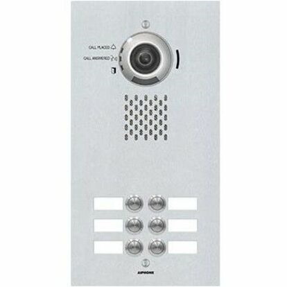 Aiphone Flush Mount IP Video Door Station with 6 Call Buttons