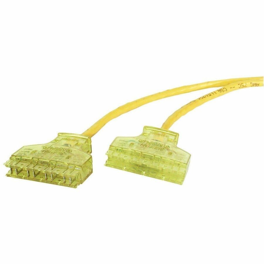 Hubbell P-Cord, Cat6,6-110/6-110,Yl,7Ft