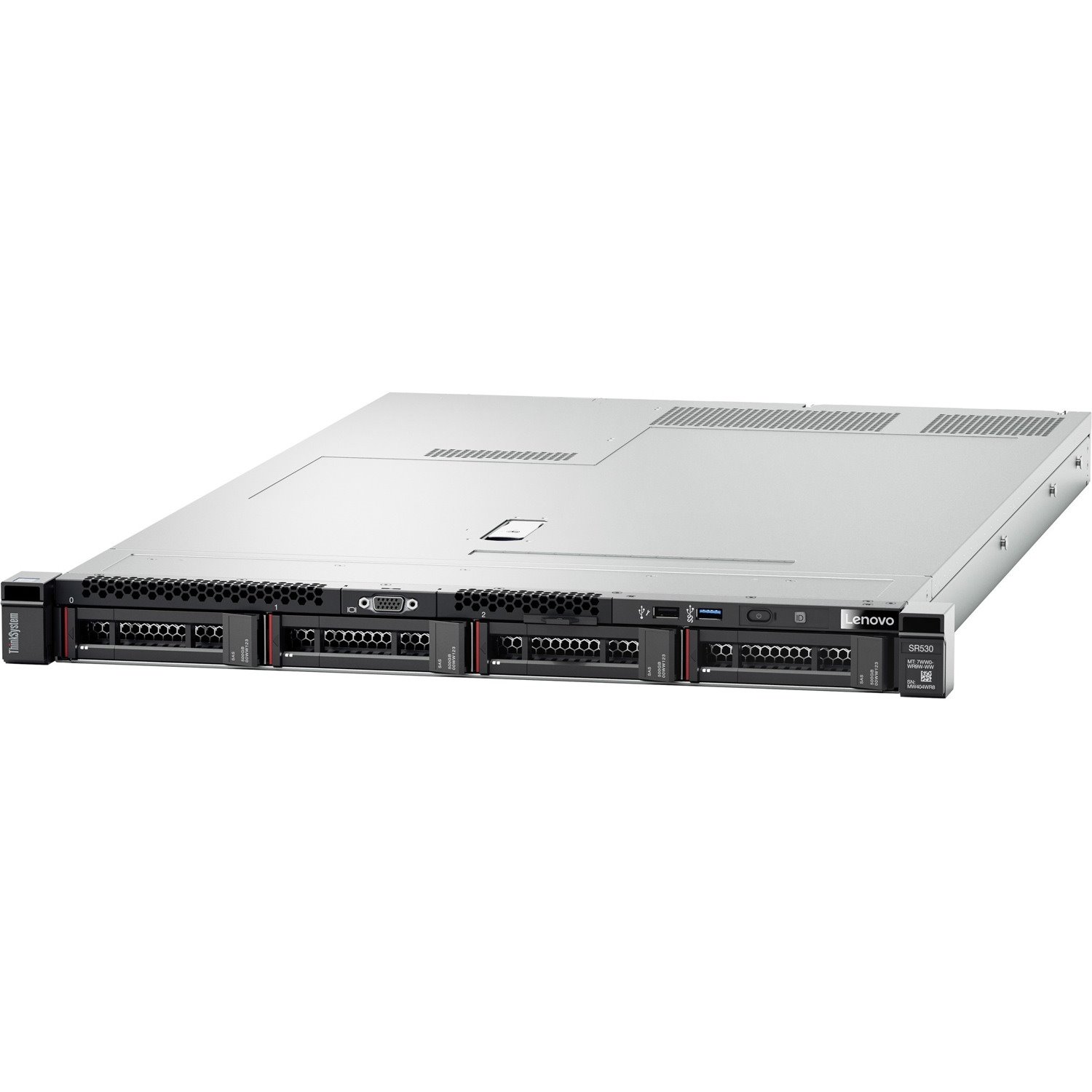 Lenovo ThinkSystem SR530 7X08A09JAU 1U Rack Server - 1 Xeon Silver 4210 2.20 GHz - 32 GB RAM - 12Gb/s SAS, Serial ATA/600 Controller