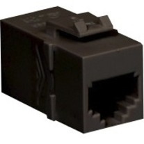 ICC Rj-11/14/25, 6P6C, Pin 1-1 Modular Connector, Black