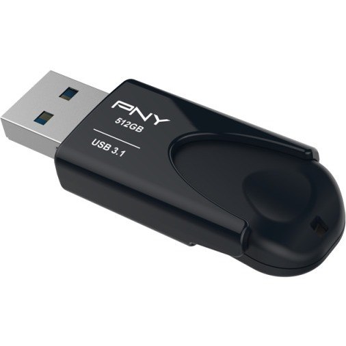 PNY Attach&eacute; 4 3.1 512 GB USB 3.1 Type A Flash Drive - Black