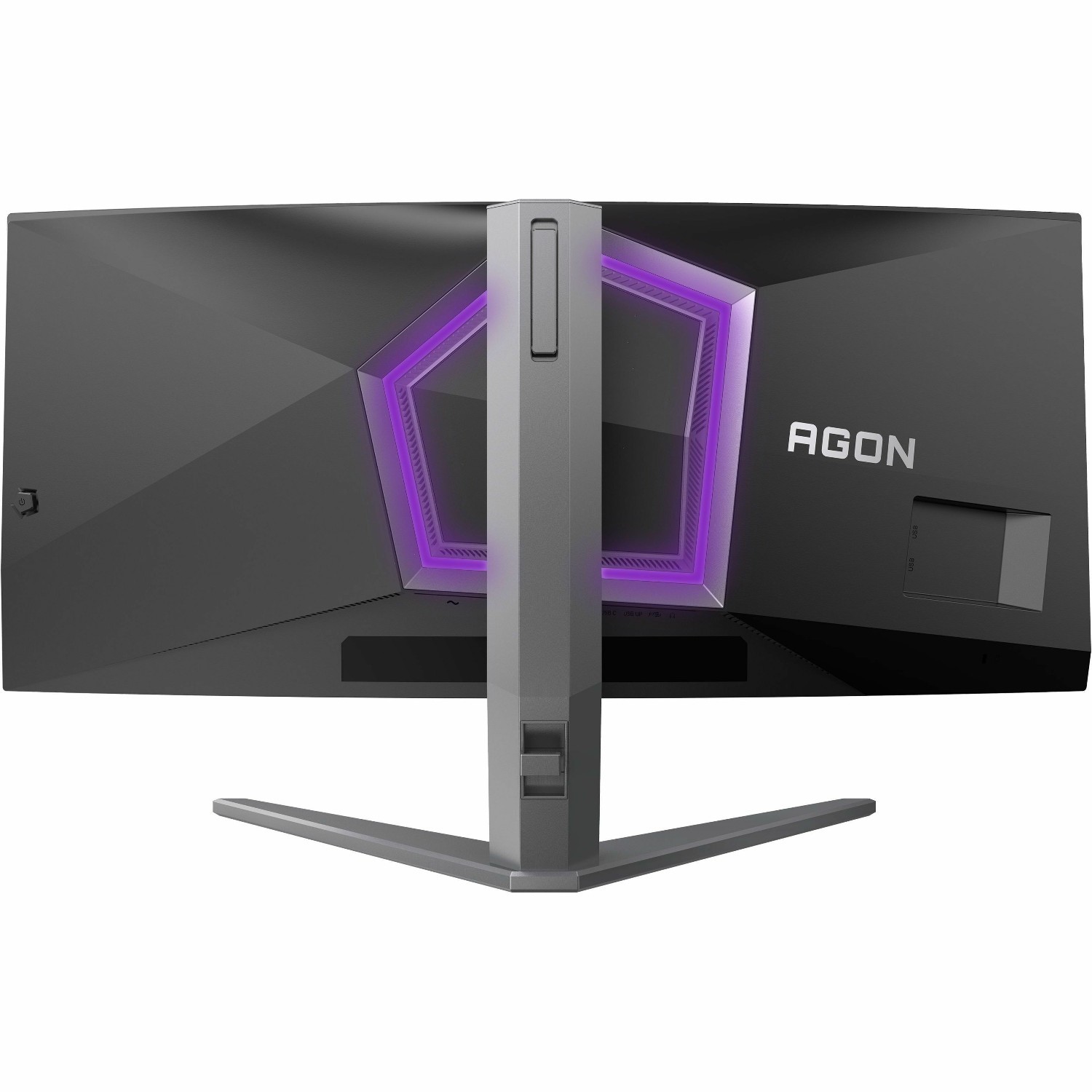 AOC AGON AGP346UCSD 34" Class UW-QHD Curved Screen Gaming OLED Monitor - 21:9 - Black, Grey