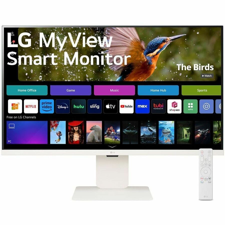 LG MyView 32Sr83u-W - Led Monitor - Smart - 32" (31.5" Viewable) - 3840 X 2160 4K - Ips - 400 CD/M� - 1000:1 - HDR10 - 5 MS - 2xHDMI, Usb-C - Speakers