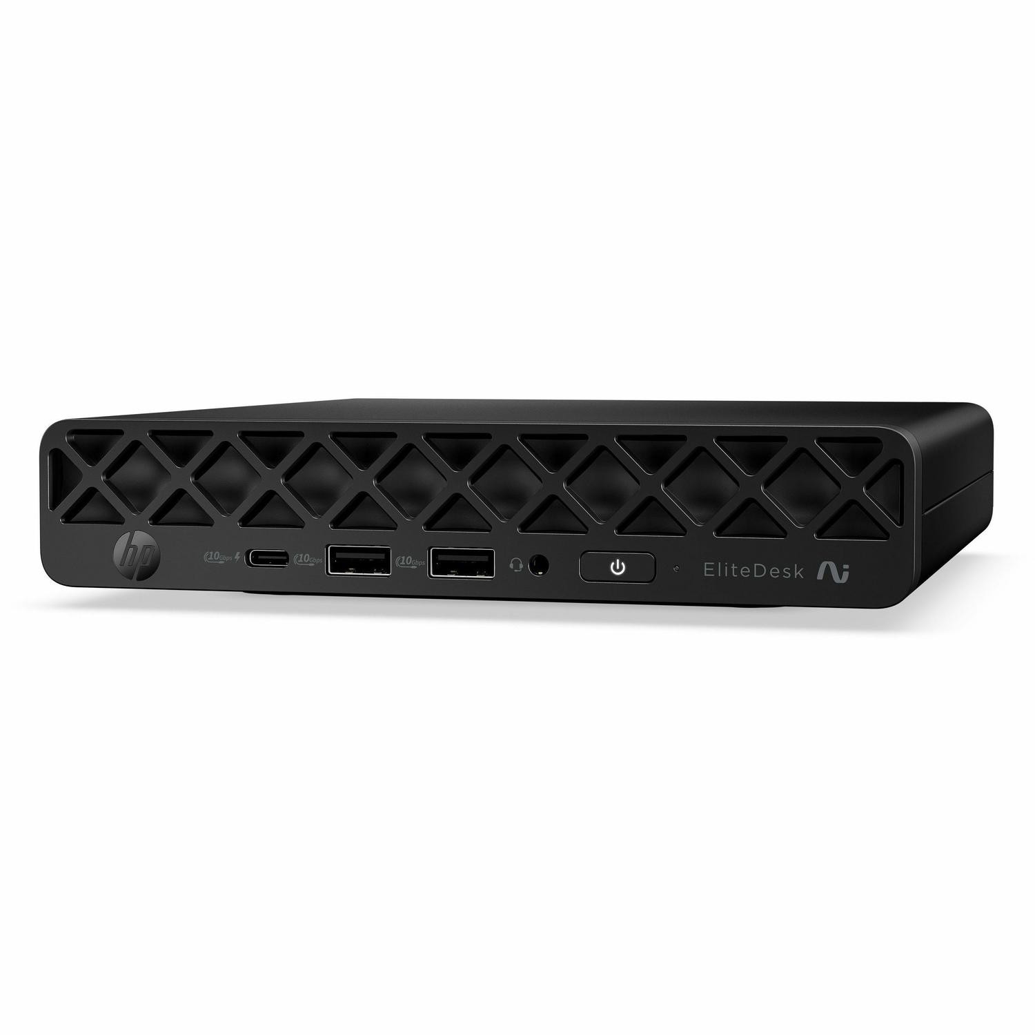 HP EliteDesk 8 G2i Desktop Computer - Intel Core Ultra 7 Series 3 366H - vPro Technology - 16 GB - 512 GB PCI Express NVMe 5.0 SSD - Mini PC - Jack Black