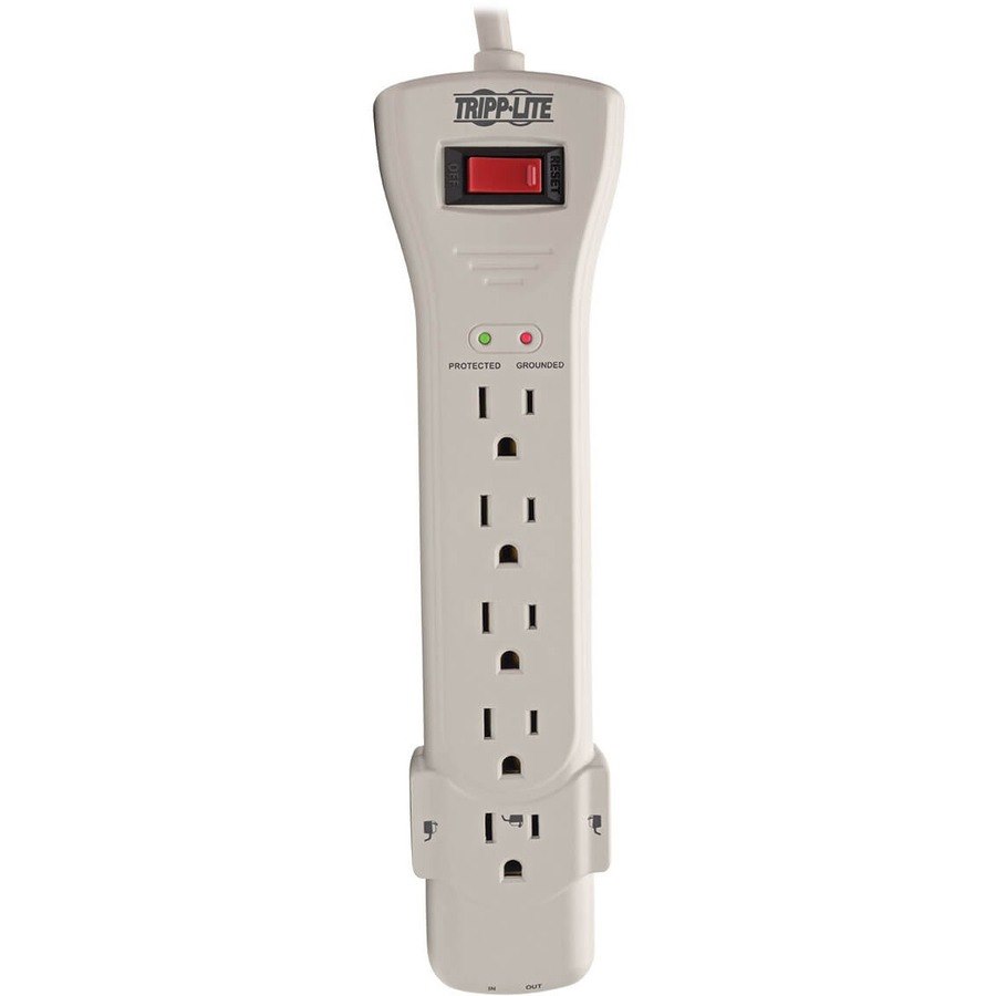 Eaton Tripp Lite Series Protect It! 7-Outlet Surge Protector, 15 ft. (4.57 m) Cord, 2520 Joules, Fax/Modem Protection, RJ11