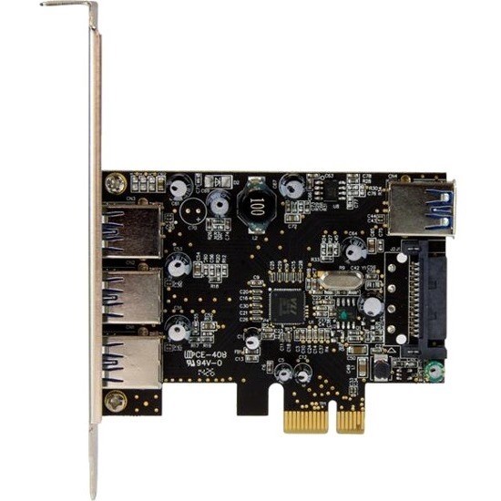 StarTech.com 4 Port PCI Express USB 3.0 Card - 3 External and 1 Internal