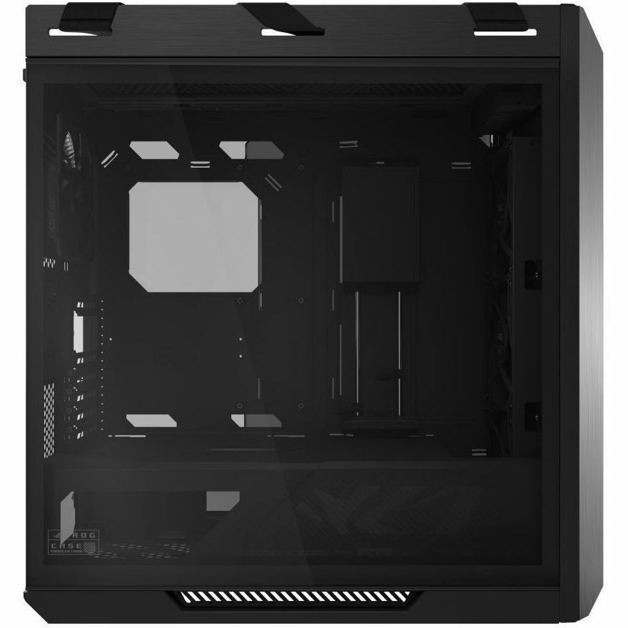 Asus ROG Strix Helios II Gaming Computer Case - EATX, ATX Motherboard Supported - Mid-tower - Tempered Glass, Aluminium, Brushed Aluminium - Black