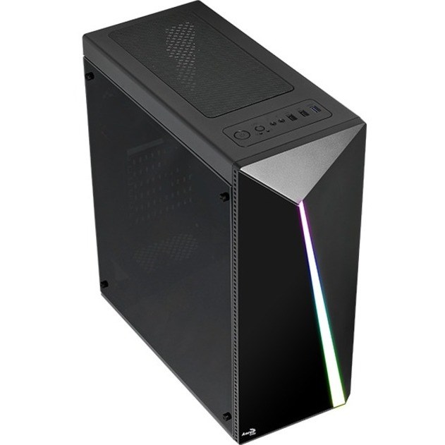 AeroCool Shard Computer Case - ATX Motherboard Supported - Mid-tower - SPCC, Acrylic - Black