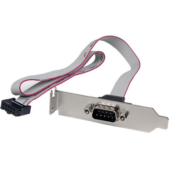 StarTech.com 1 Port 16in DB9 Serial Port Bracket to 10 Pin Header - Low Profile