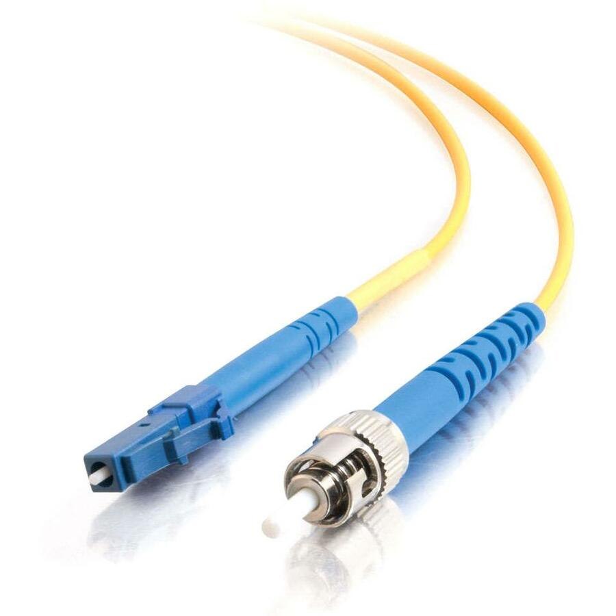 C2G-8m LC-ST 9/125 OS1 Simplex Singlemode PVC Fiber Optic Cable (LSZH) - Yellow