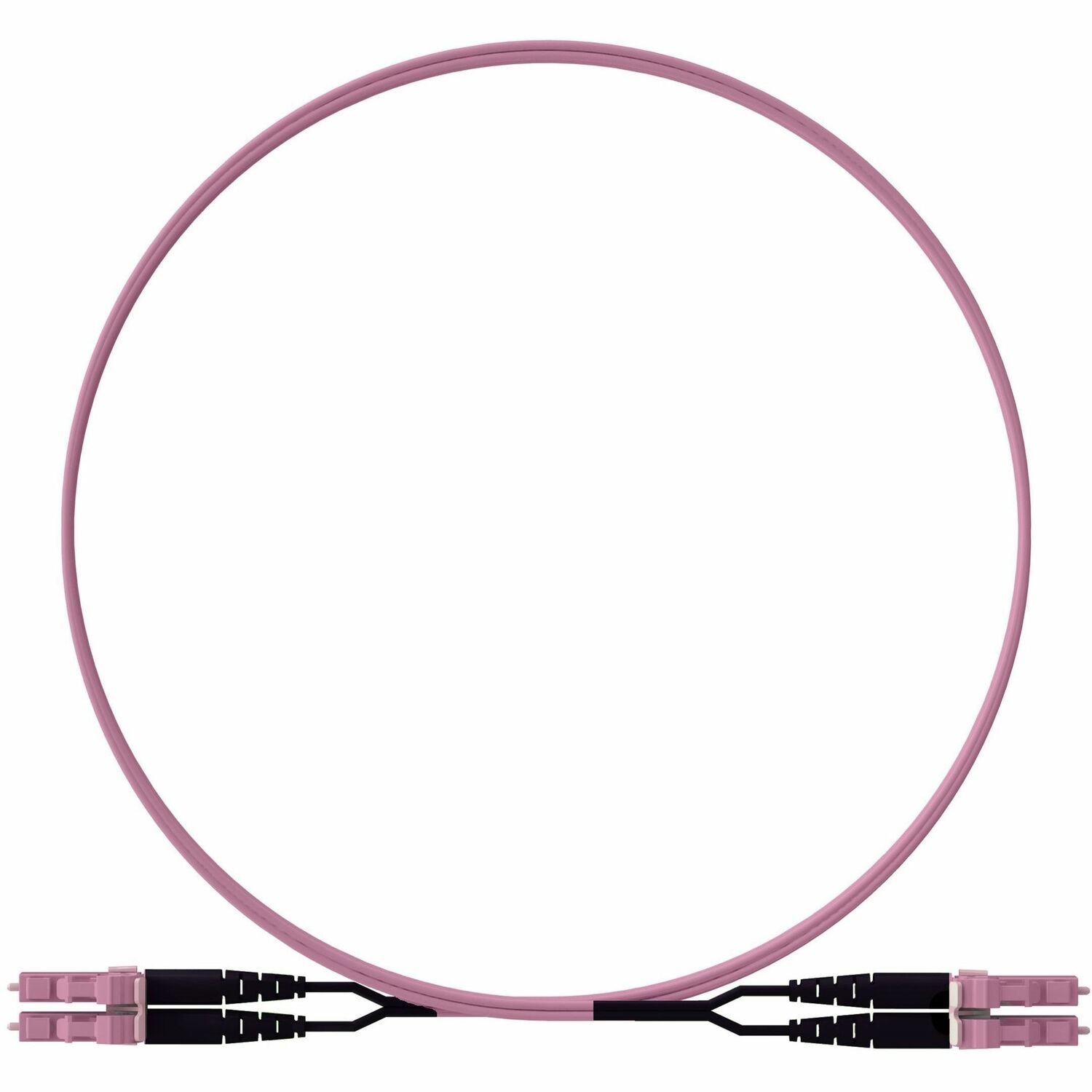 Panduit OM4+ 2f 1.6mm PC OFNP LC Key J / LC Dup Std Polarity Ult IL RO Jacket 3m