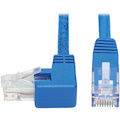Eaton Tripp Lite Series Left-Angle Cat6 Gigabit Molded UTP Ethernet Cable (RJ45 Left-Angle M to RJ45 M), Blue, 20 ft. (6.09 m)