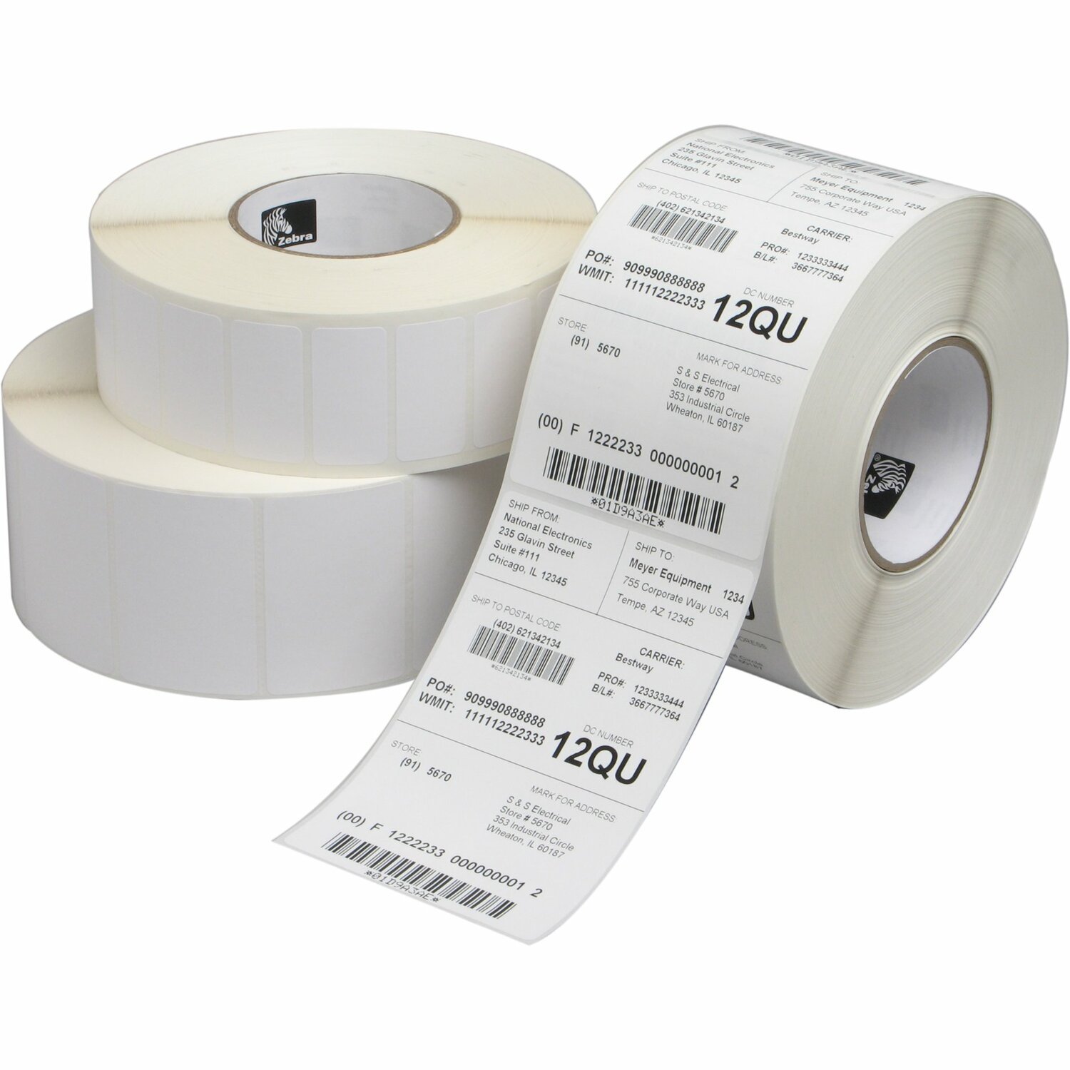 Zebra Z-Perform 1500T with Rubber Adhesive