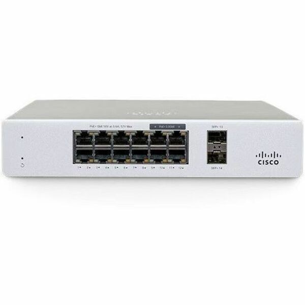 Meraki MS130-12X Cloud Mgd. 8GE + 4x(2.5GE) 240W PoE Switch