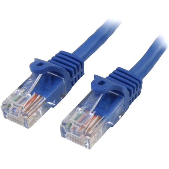 StarTech.com 3 m Blue Cat5e Snagless RJ45 UTP Patch Cable - 3m Patch Cord