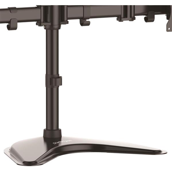 StarTech.com Quad Monitor Stand, Crossbar, Steel, Monitors up to 27" (17.6lb/8kg), VESA Monitor, Computer Monitor Stand, Monitor Arm