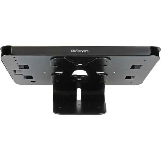 StarTech.com Secure Tablet Stand - Security lock protects your tablet from theft and tampering - Easy to mount to a desk / table / wall or directly to a VESA compatible monitor mount - Supports iPad and other 9.7" tablets - Steel Construction - Thread the tablet's charge cable through the bottom of the holder